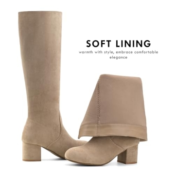 Stylish Knee High Block Heel Boots for Women - Shoe'N Tale