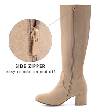 Stylish Knee High Block Heel Boots for Women - Shoe'N Tale