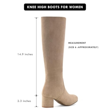 Stylish Knee High Block Heel Boots for Women - Shoe'N Tale