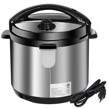 ZENY 1000W 6 Qt 10-in-1 Multi-Use Programmable Electric Pressure Cooker, Slow Cooker, Rice Cooker, Sauté, Yogurt Maker, Bean Maker, Steamer and Keep Warm Rice Cooker