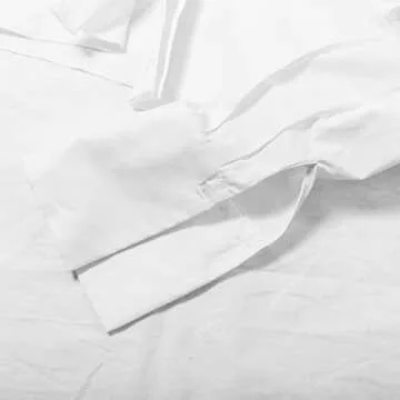 Chic Safrisior Button Down Crop Shirt with Irregular Hem