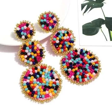 Stylish CEALXHENY Bead Drop Earrings for Every Occasion