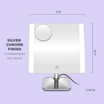 Conair Lighted Makeup Mirror with LED and Phone Holder