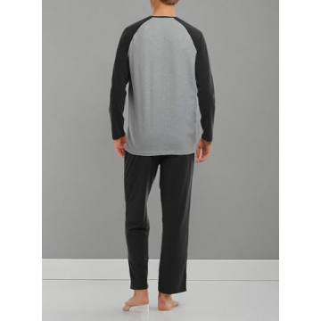 DAVID ARCHY Mens Cotton Pajama Set Soft Comfortable Lounge Wear