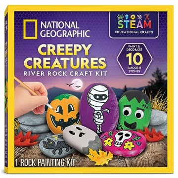 Creepy Creatures Rock Painting Kit for Halloween Fun