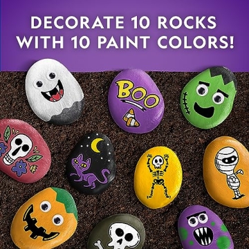 Creepy Creatures Rock Painting Kit for Halloween Fun