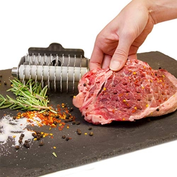 High Steaks Roller Meat Tenderizer Tool for Deliciously Tender Meat