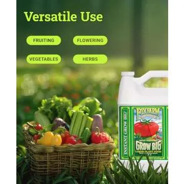 FoxFarm Grow Big Liquid Plant Food - Bloom Fertilizer for Flowers, Fruits, and Vegetables, Perfect for Indoor & Outdoor Potted Plants, NPK 6-4-4 (Gallon)
