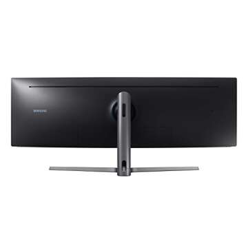 SAMSUNG 49-Inch CHG90 144Hz Curved Gaming Monitor (LC49HG90DMNXZA) – Super Ultrawide Screen QLED Computer Monitor, 3840 x 1080p Resolution, 1ms Response, FreeSync 2 with HDR,Black