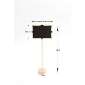 15 Pack Mini Chalkboard Signs for Events and Weddings