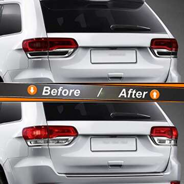 NDRUSH Smoked Taillight Tint Film for Jeep Grand Cherokee