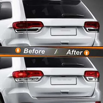 NDRUSH Smoked Taillight Tint Film for Jeep Grand Cherokee