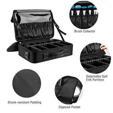 MoKo Travel Cosmetic Bag for Makeup & Skincare Essentials