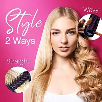 Enzo Milano 2-in-1 Hot Comb for Straight & Wavy Hair