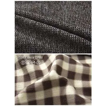 Gioberti Boy's Knitted Full Zip Cardigan Sweater with Soft Brushed Flannel Lining, Melange Coffee, Size 4