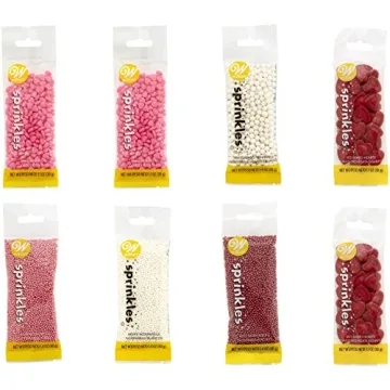 Wilton 8-Count Valentine Sprinkles Dessert Set