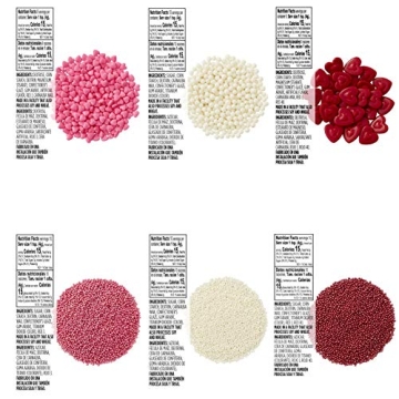 Wilton 8-Count Valentine Sprinkles Dessert Set