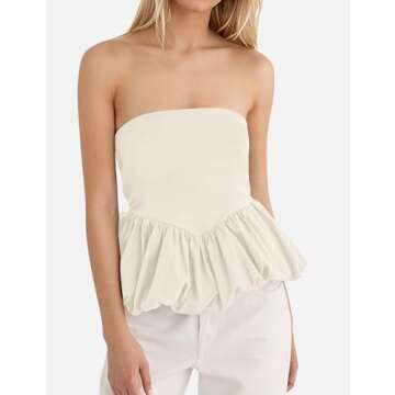 MISSACTIVER Peplum Tank Top for Women | Stylish Summer Top