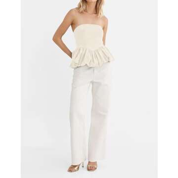 MISSACTIVER Peplum Tank Top for Women | Stylish Summer Top