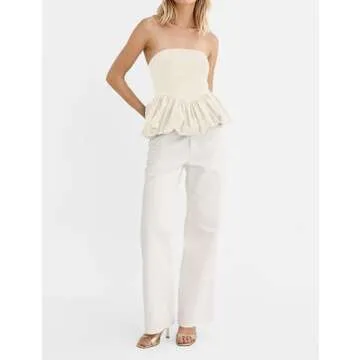 MISSACTIVER Peplum Tank Top for Women | Stylish Summer Top