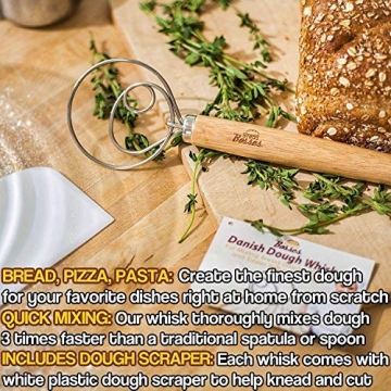 Danish Dough Whisk for Effortless Baking Mastery