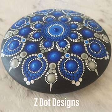 Stone Mold for Painting - Large Round Silicone Design