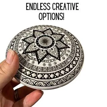 Stone Mold for Painting - Large Round Silicone Design