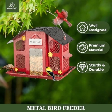 Durable Kingsyard Wild Bird Feeder - Attract Beautiful Birds