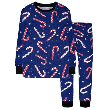 DAUGHTER QUEEN Boys Christmas Pajamas Set - Cozy 100% Cotton Sleepwear for Kids