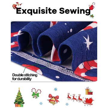 DAUGHTER QUEEN Boys Christmas Pajamas Set 100% Cotton Cozy Jammies