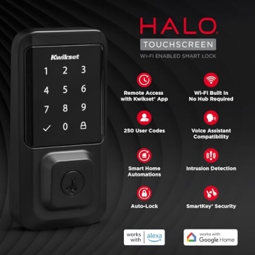 Kwikset Halo Smart Lock with Wi-Fi & Touchscreen Control