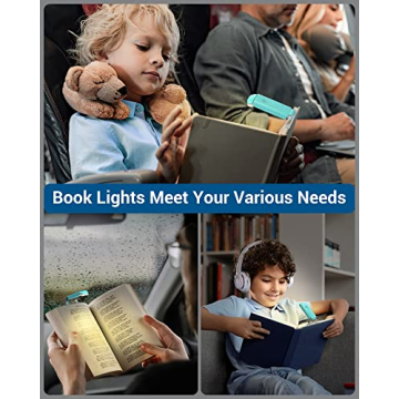 Rechargeable Book Light - Adjustable Brightness Clip-On