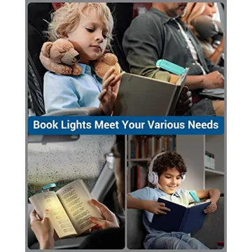 Rechargeable Book Light - Adjustable Brightness Clip-On