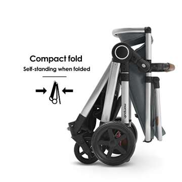 Mompush Ultimate2 Baby Stroller for Toddler with Removable Bassinet & Reversible Seat, Smooth Glide Bassinet Stroller, Full-Size for Comfortable Outings with Baby