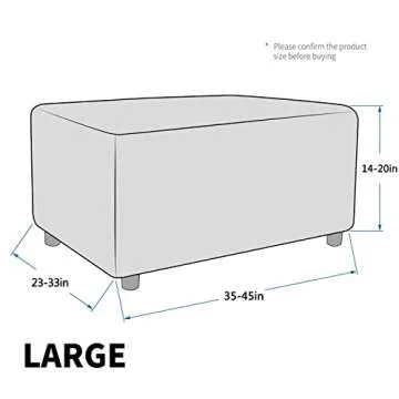 MAXIJIN Velvet Ottoman Slipcover for Elegant Home Style