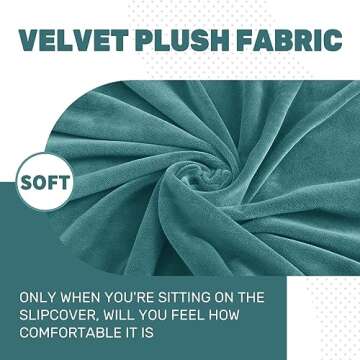 MAXIJIN Velvet Ottoman Slipcover for Elegant Home Style