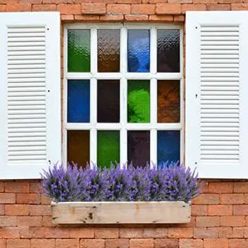 Ouddy Decor 12 Bundles Artificial Lavender Flowers - Lifelike Purple