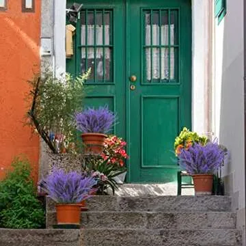 Ouddy Decor 12 Bundles Artificial Lavender Flowers - Lifelike Purple