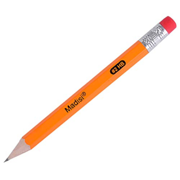Madisi Mini Golf Pencils with Eraser - 96 Count