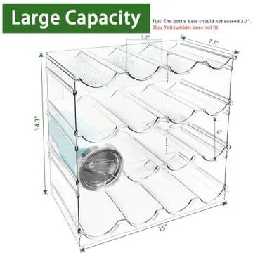 Spaclear 4 Pack Water Bottle Organizer for Easy Storage