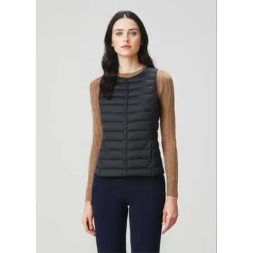NEWFINE Women's Lightweight Puffer Vest for All Seasons