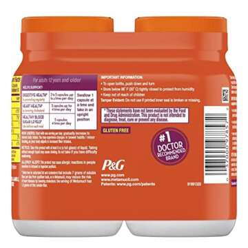 Metamucil Fiber Therapy for Regularity, Fiber Supplement, 170 Count (Pack of 2)