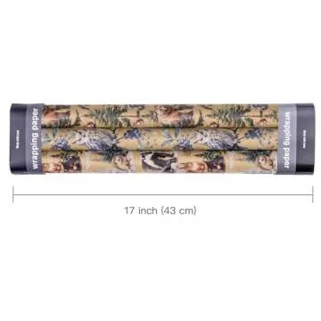 Elegant Kraft Christmas Wrapping Paper Rolls for Gifting