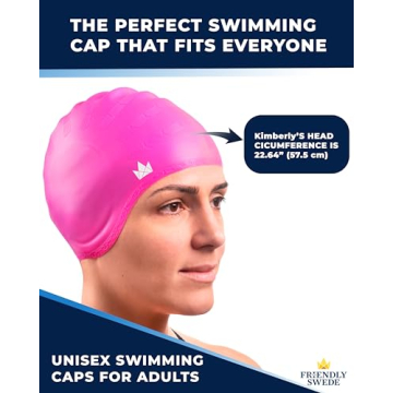 Silicone Swim Caps for Long Hair - Waterproof & Comfortable 2-Pack