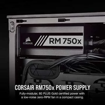 Corsair RMX Series, RM750x, 750 Watt, 80+ Gold Certified, Fully Modular Power Supply (Low Noise, Zer...