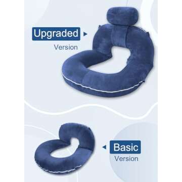 INSEN Reading Pillow, Back Pillow for Sitting in Bed for Reading, Nurse & Relax, Reading Pillow for ...