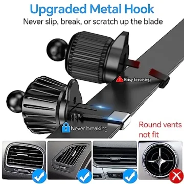 MagSafe Car Mount with 20 Strong Magnets & 360° Rotation