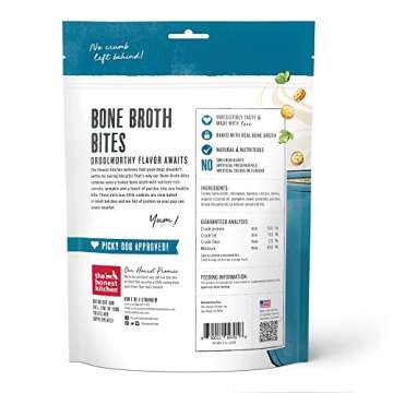 The Honest Kitchen Bone Broth Bites: Roasted with Turkey Bone Broth & Pumpkin, 8 oz Bag