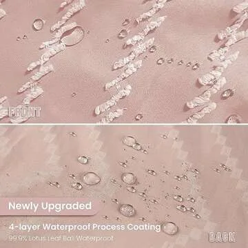 Chic Siiluminisoy Pink Boho Shower Curtain for Modern Spaces