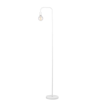 Globe Electric 67069 70" Matte White Floor Lamp with in-Line On/Off Foot Switch for Living Room, Bed...